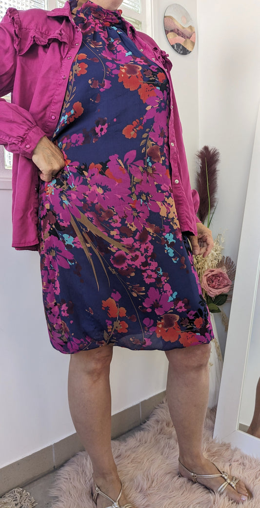 Robe fleurie violet - Kiabi - 42/44