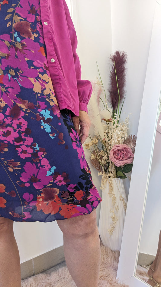 Robe fleurie violet - Kiabi - 42/44