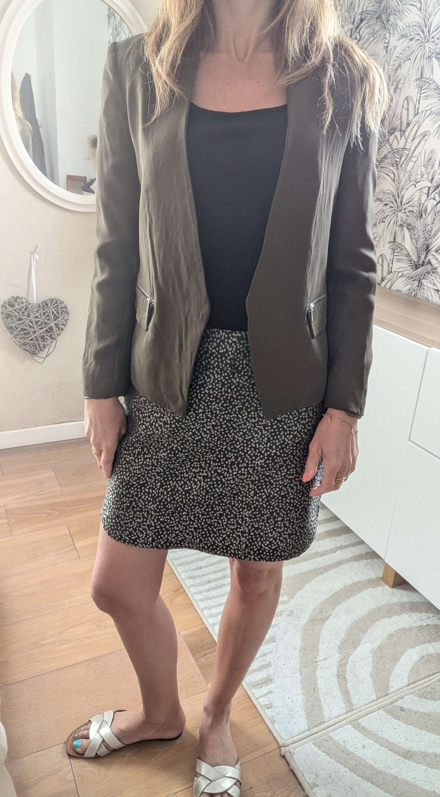 Jupe kaki doré - Nafnaf - 36