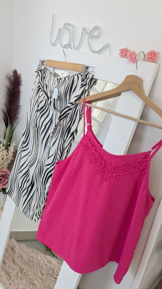 Jupe portefeuille zèbre - Etam - 40