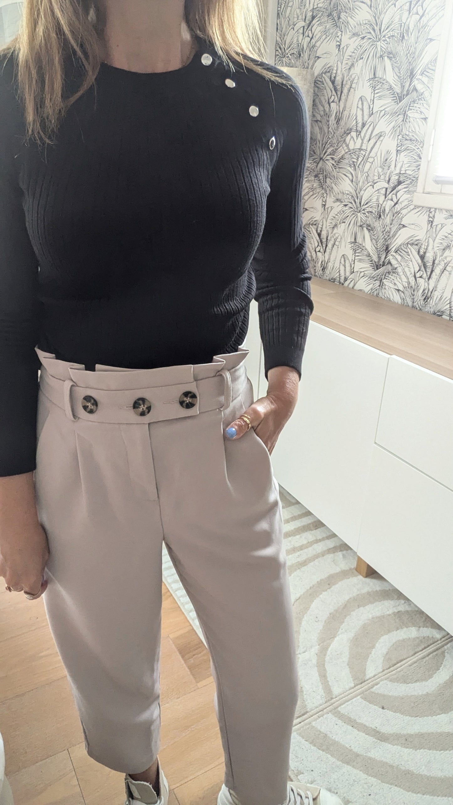 Pantalon taille haute 7/8 ème - Topshop - 32/34