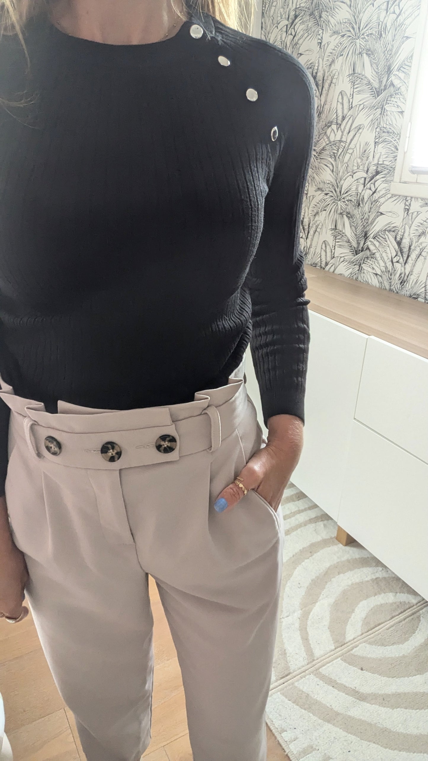 Pantalon taille haute 7/8 ème - Topshop - 32/34