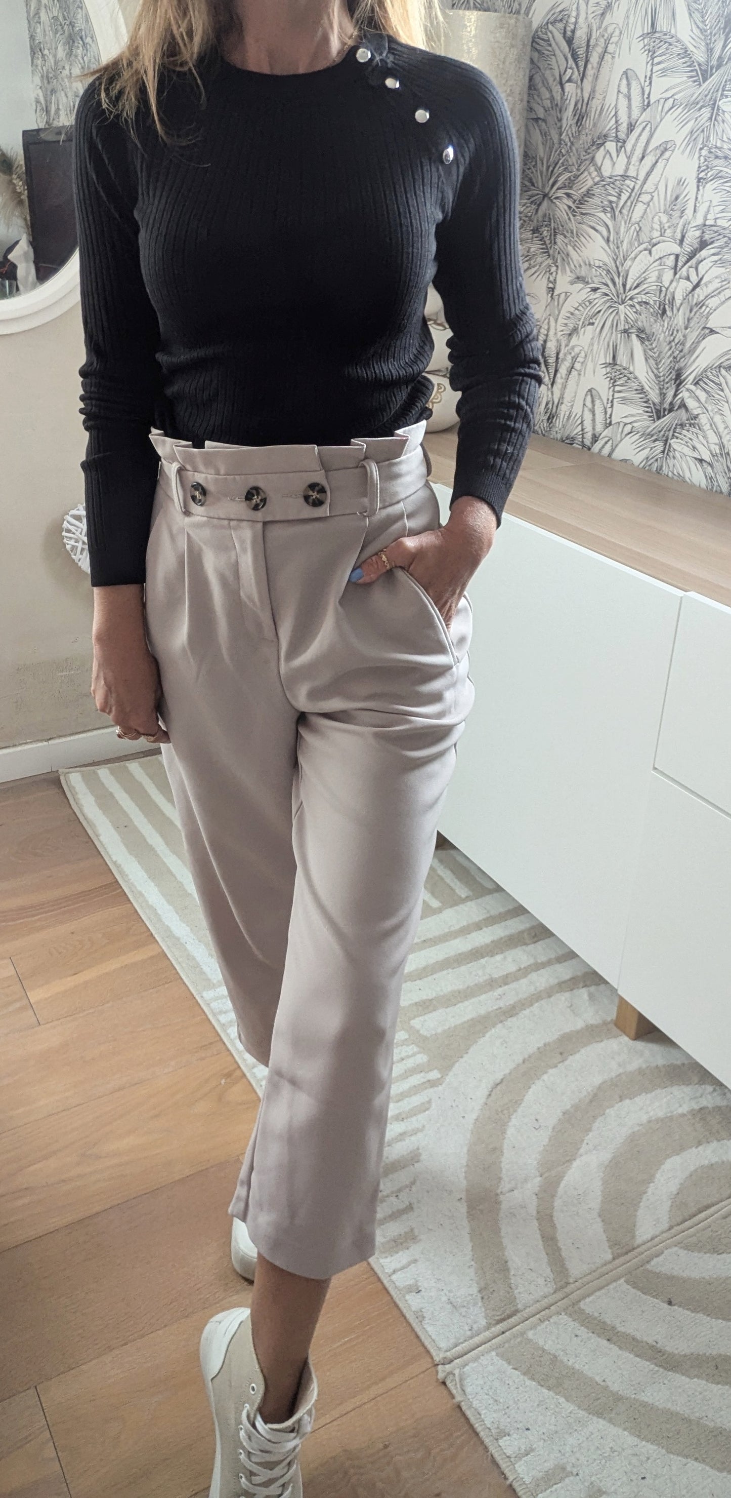 Pantalon taille haute 7/8 ème - Topshop - 32/34