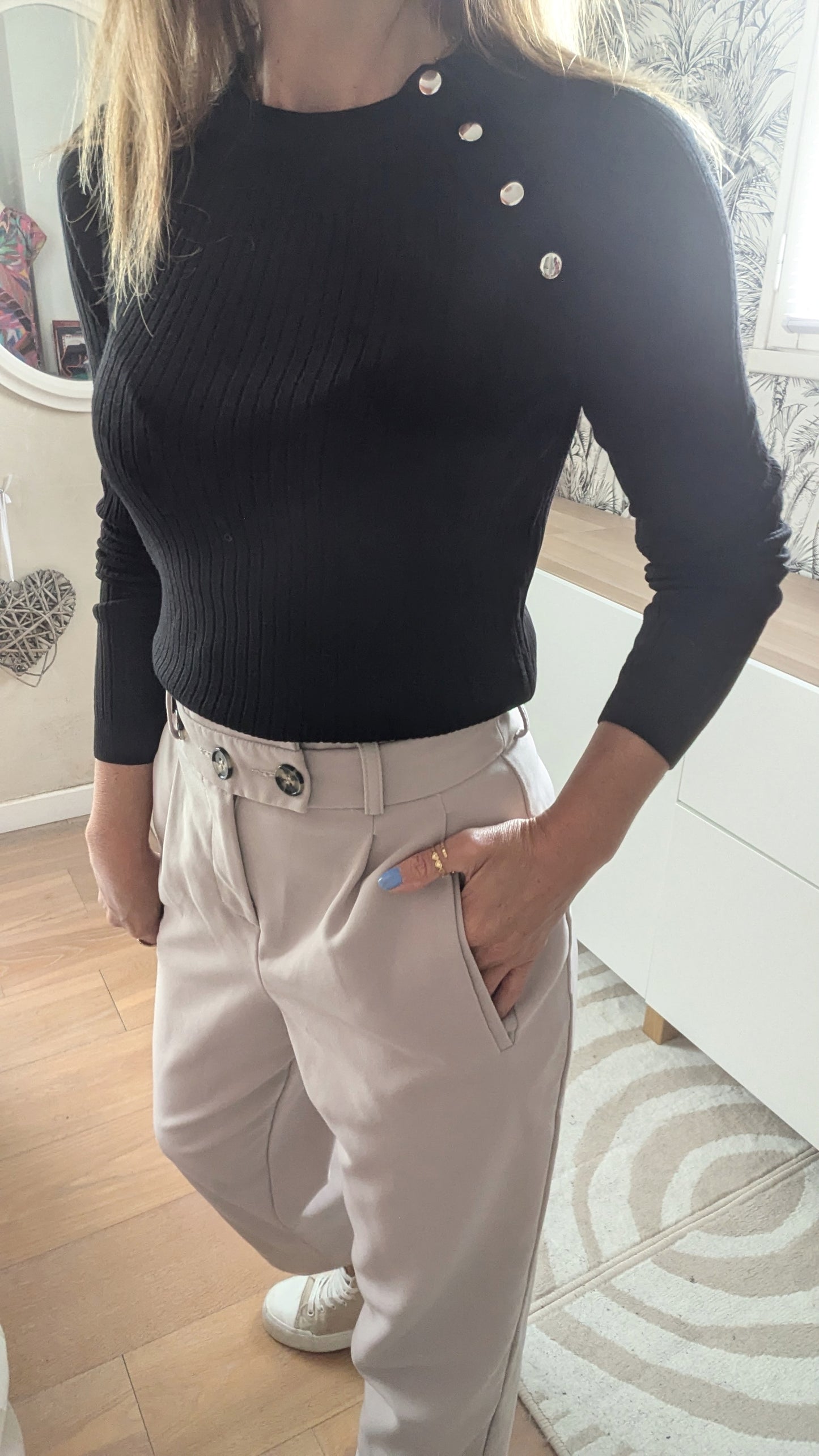 Pantalon taille haute 7/8 ème - Topshop - 32/34