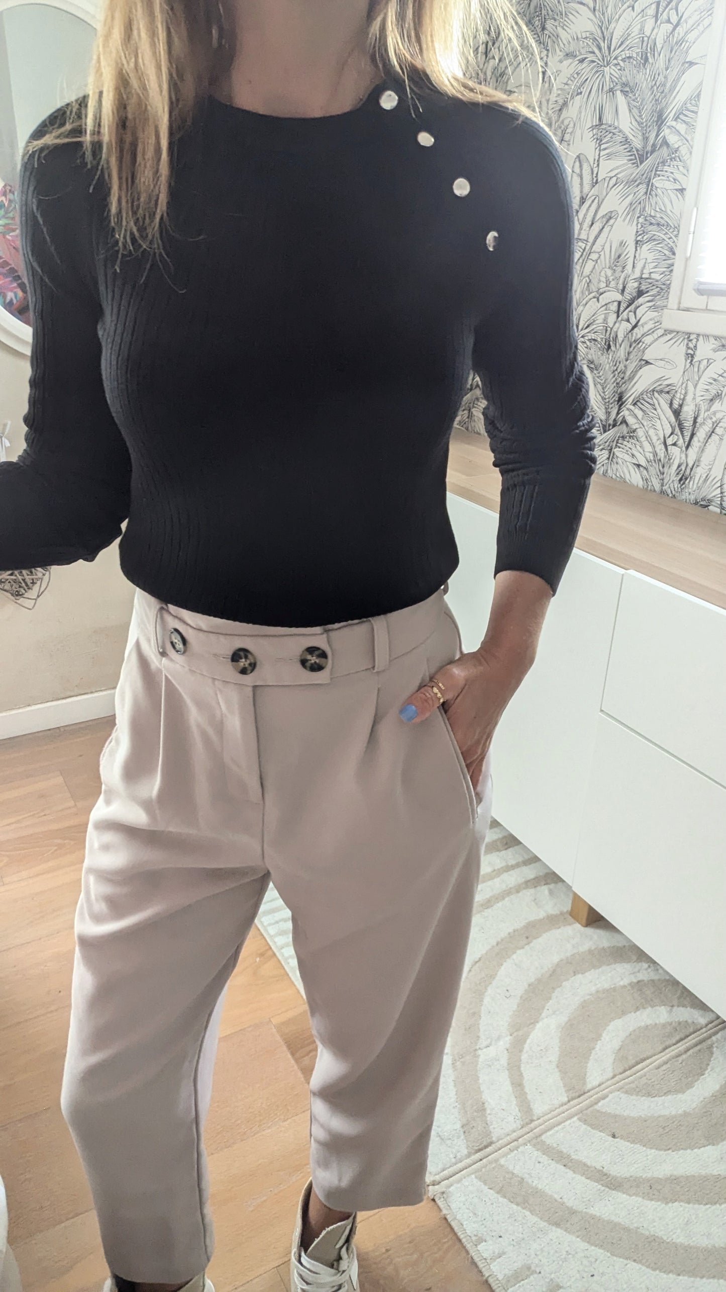 Pantalon taille haute 7/8 ème - Topshop - 32/34