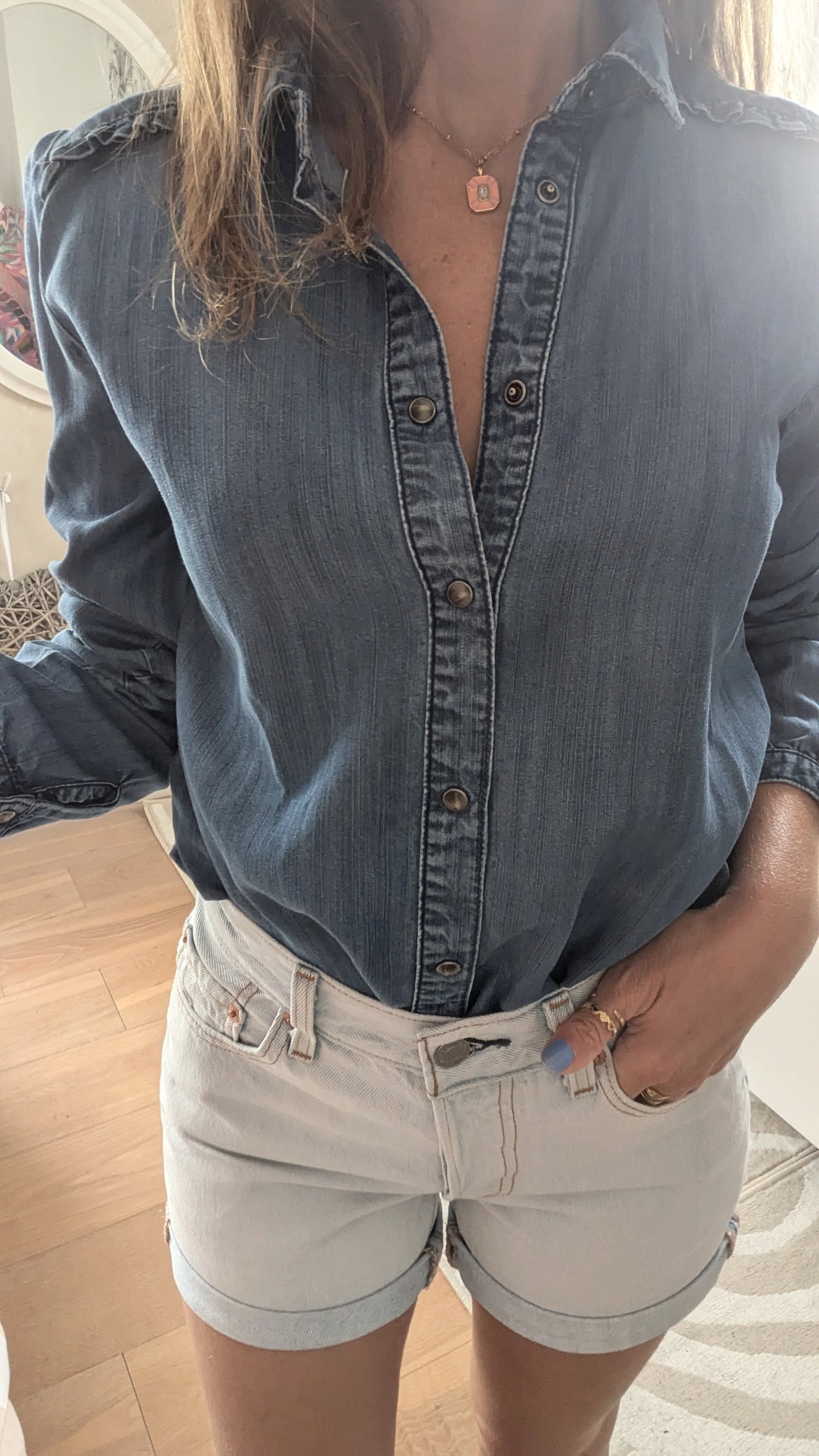 Short jeans brodé 501 - Levis - 34