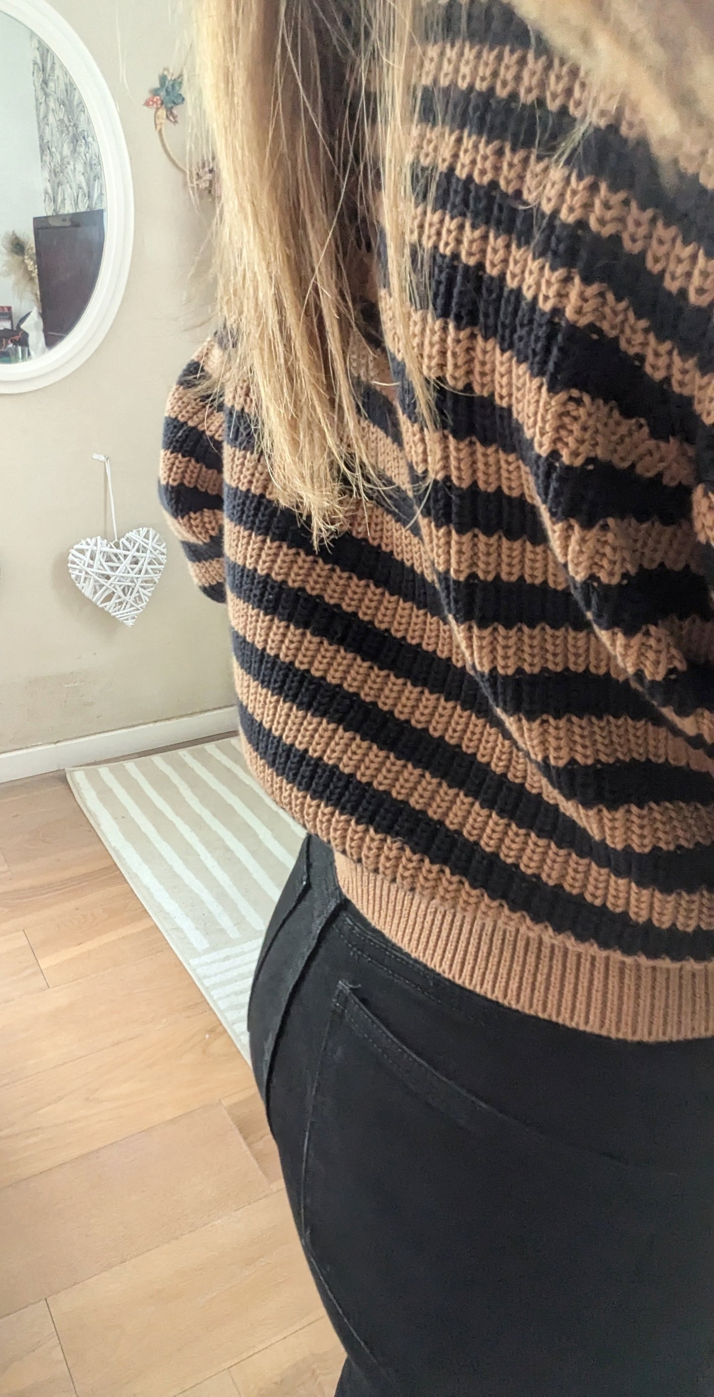 Jeans noir taille haute cut - Zara - 34