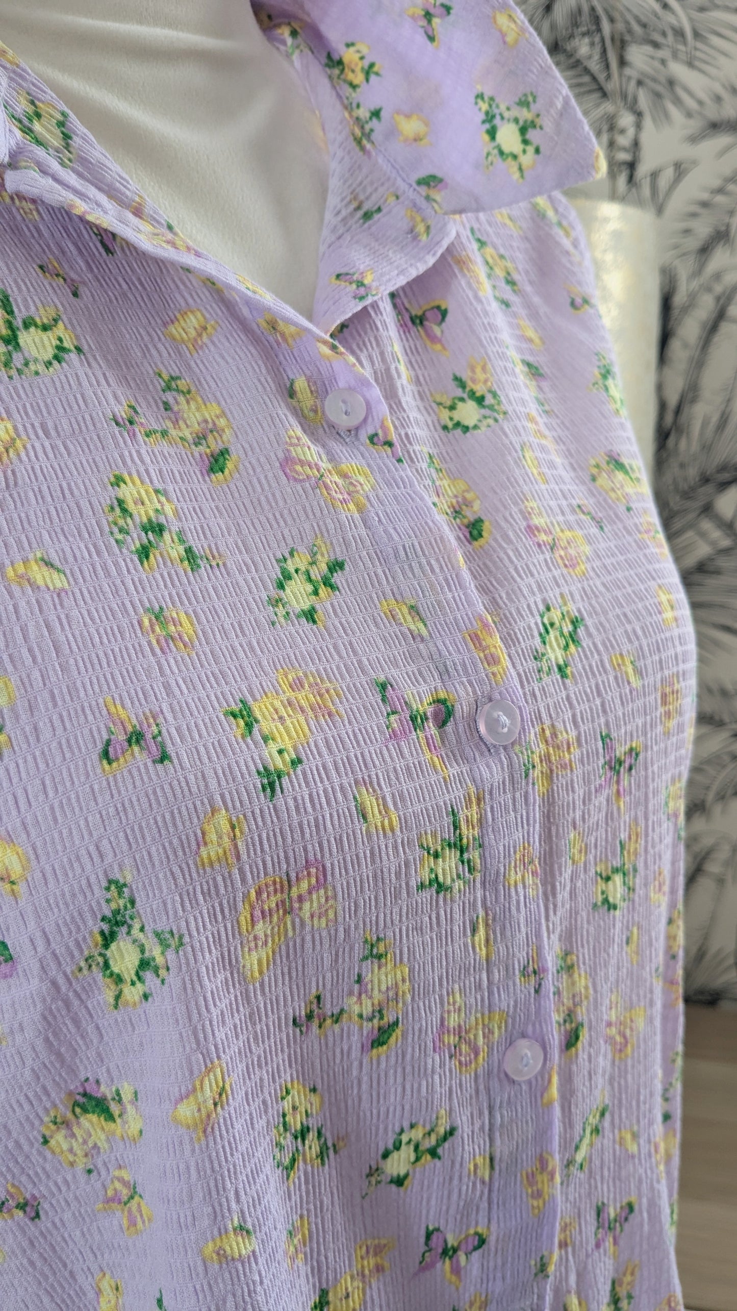 Chemise courte fleurie - Primark - 36/38