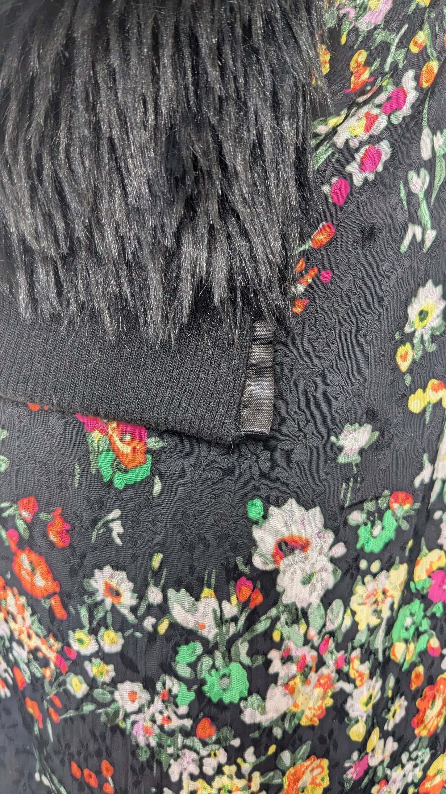 Robe longue fleurie froncée - H&M - 38