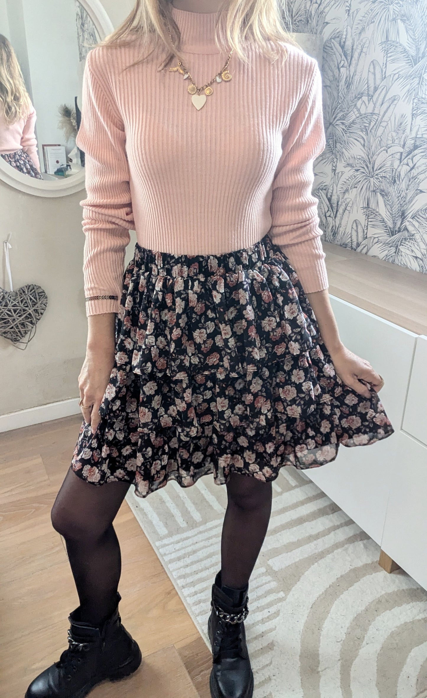 Pull rose clair fendu - Koton - 34