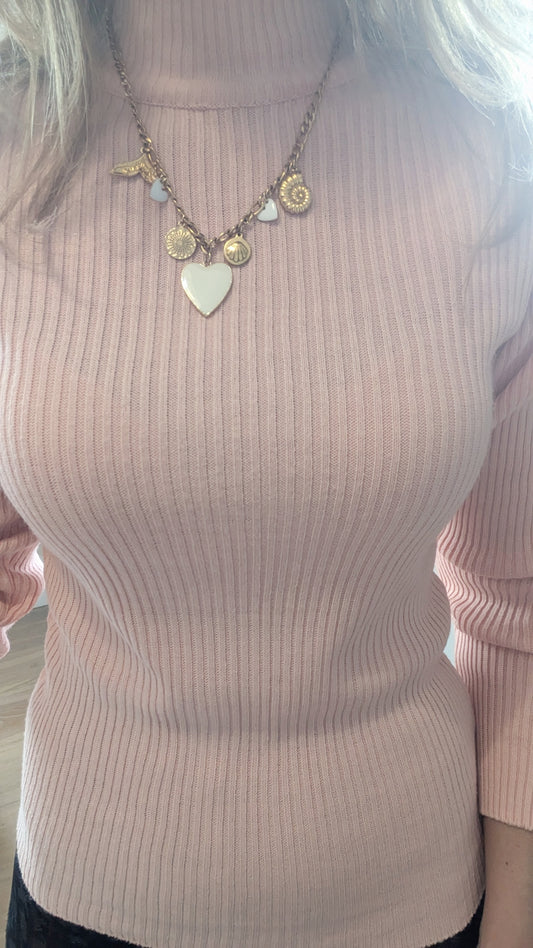 Pull rose clair fendu - Koton - 34