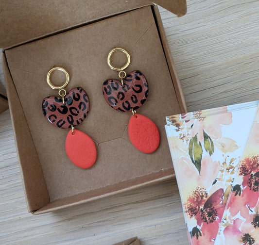 Bijoux Boucles d'oreilles léopard - Création La Bouclette dorée - TU