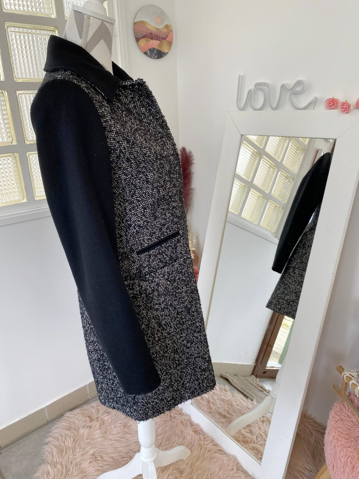 Manteau bicolore chiné - Etam - 38