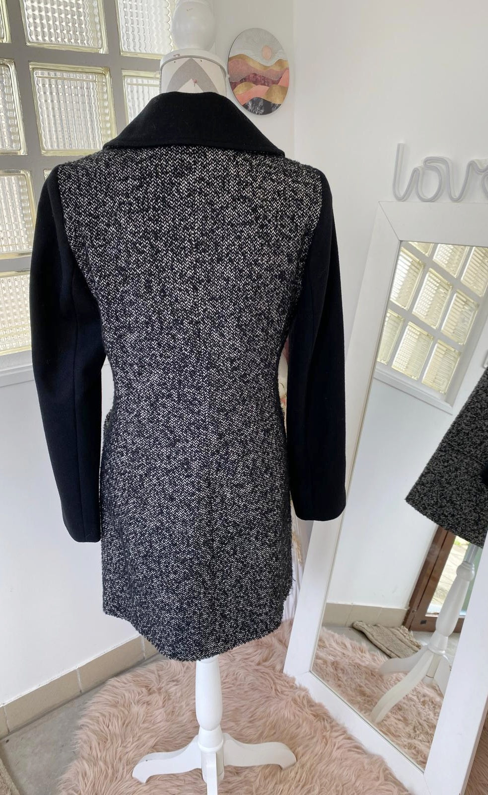 Manteau bicolore chiné - Etam - 38