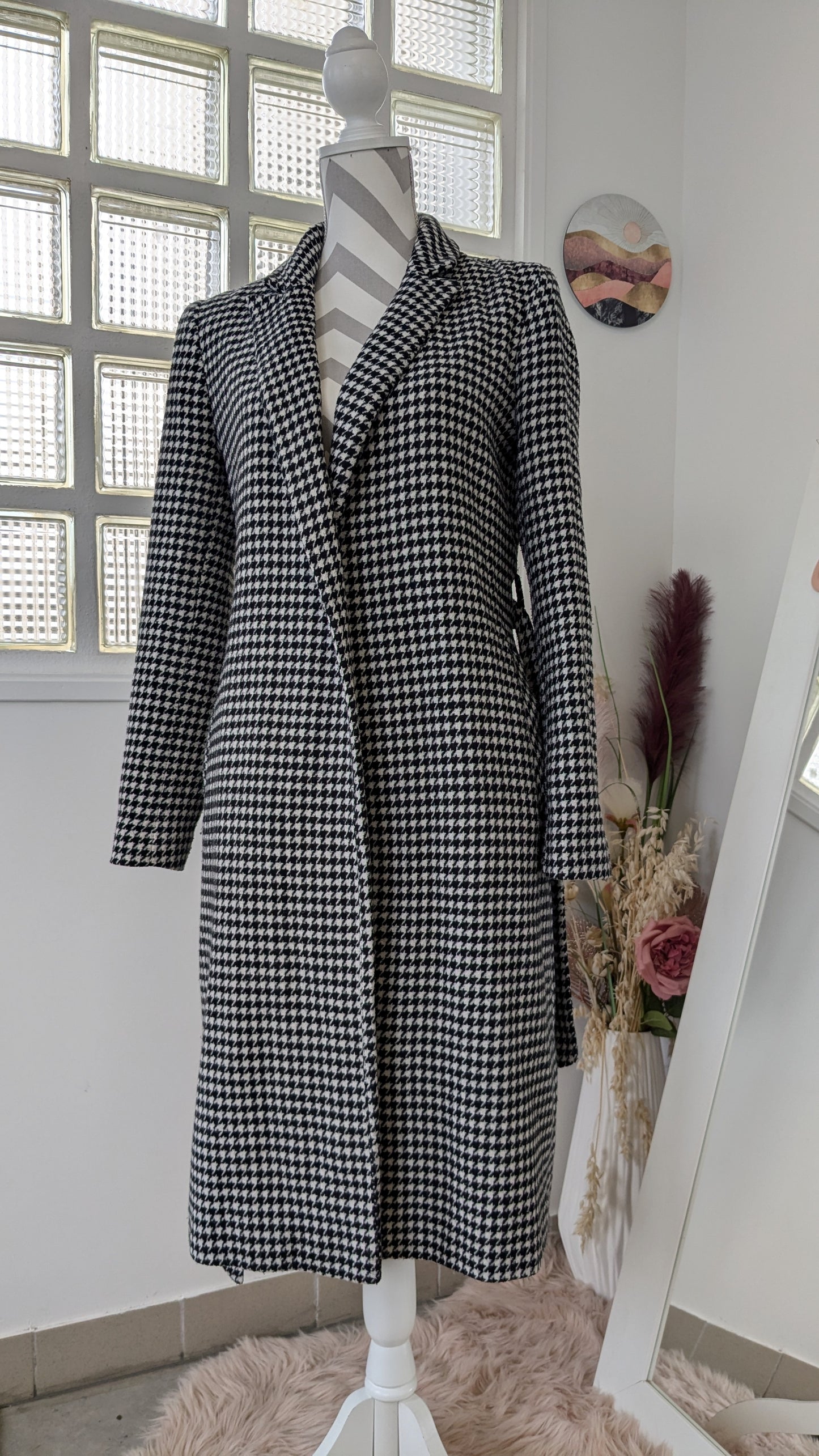 Manteau long pied de coq - Primark - 36