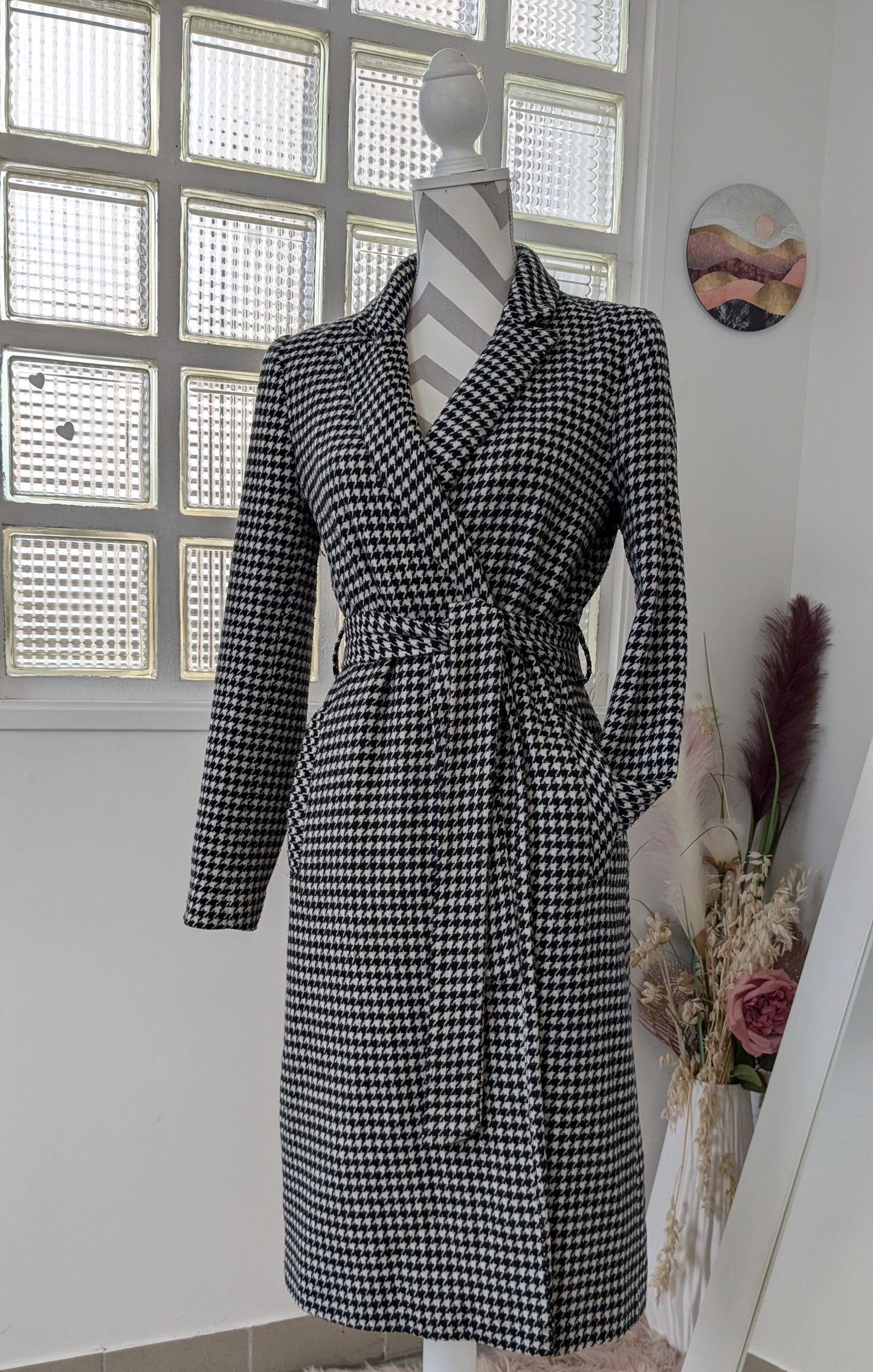 Manteau long pied de coq - Primark - 36
