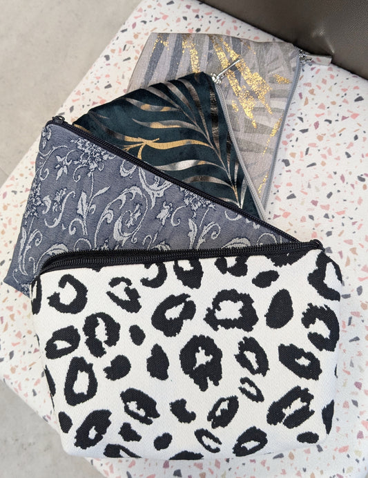 Pochette imprimé jeans dentelle - Création Sab'bobine - TU