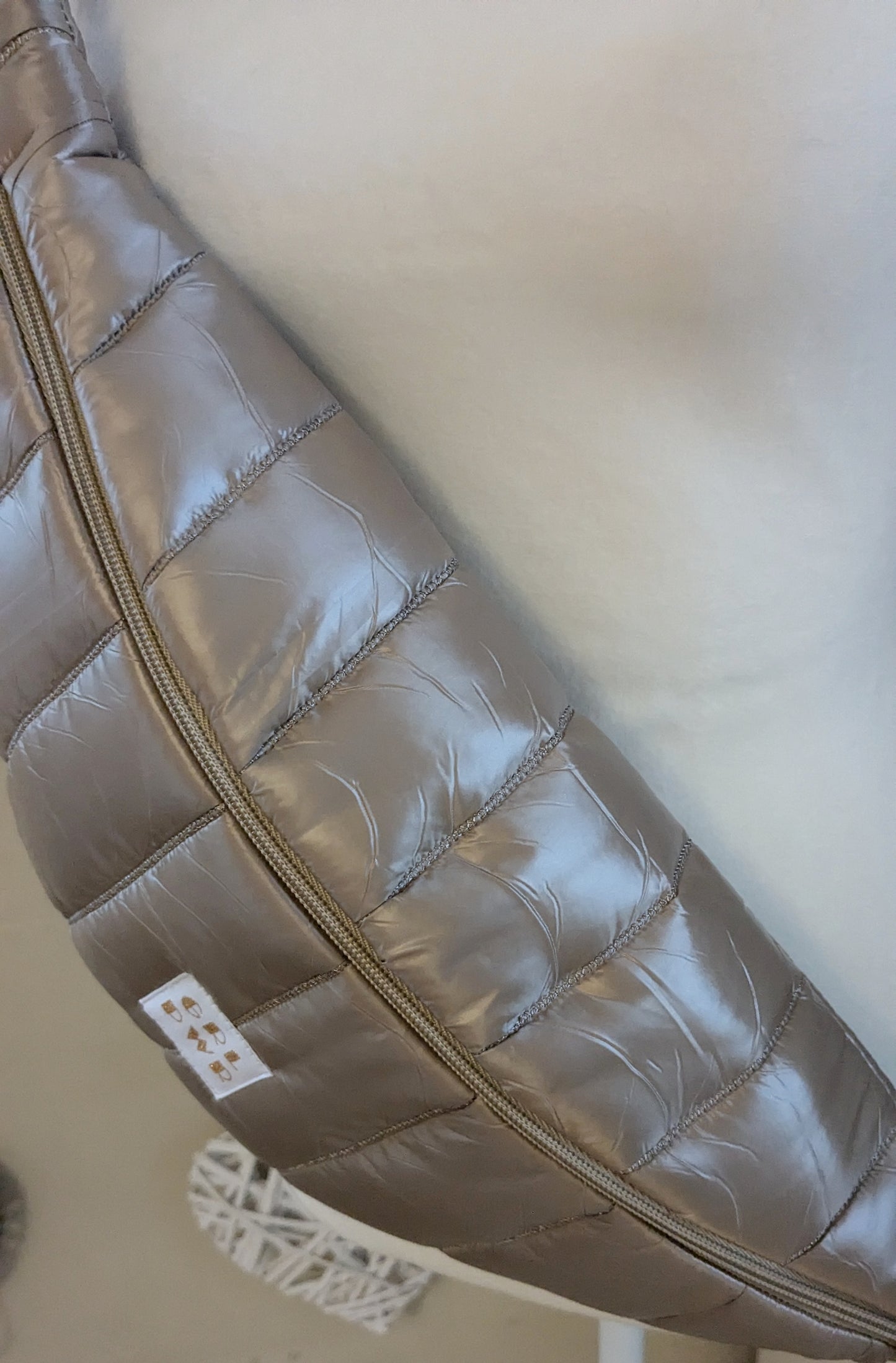 Sac banane matelassé beige doré - Création Sab'bobine - TU