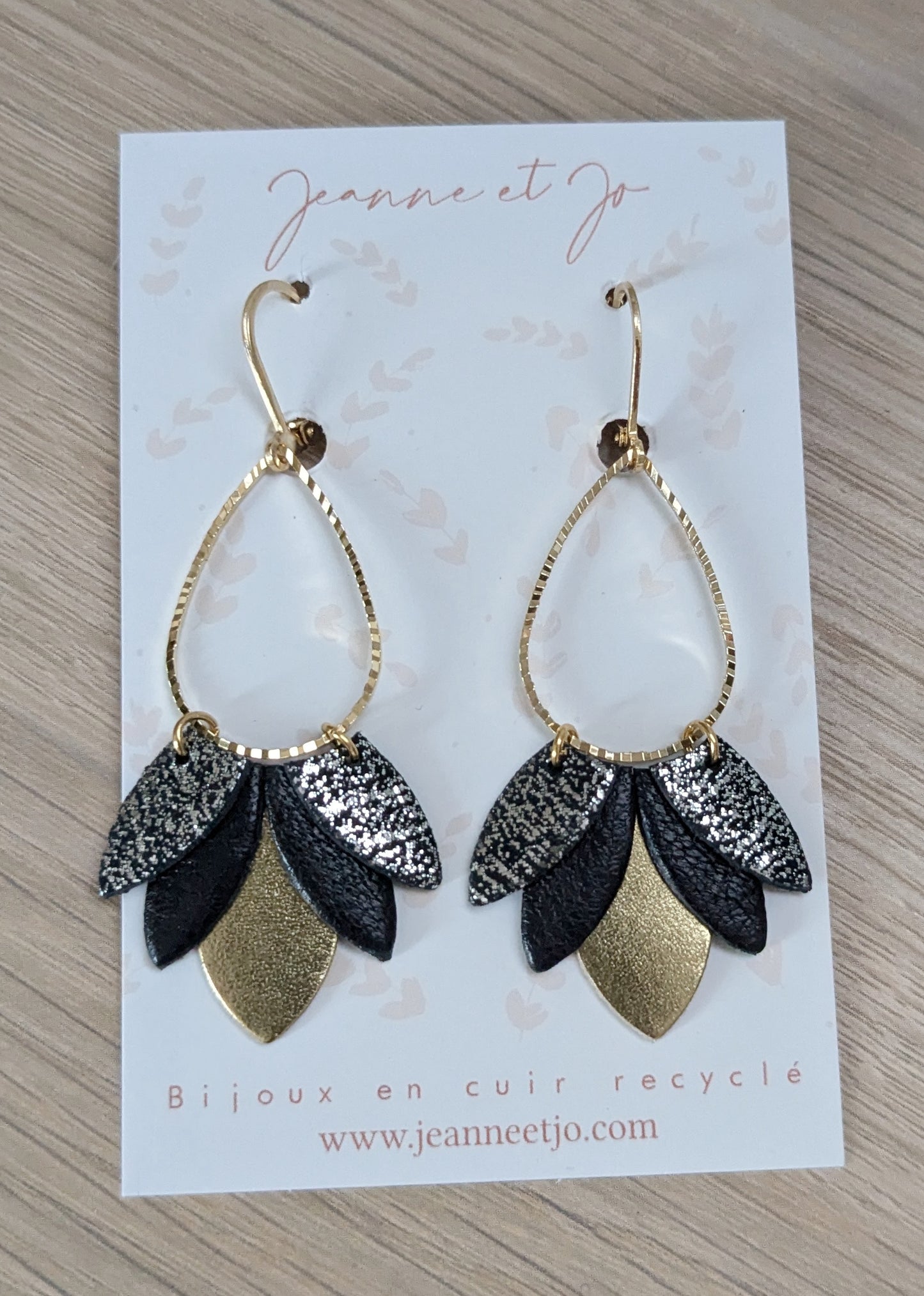 Bijoux Boucles d'oreilles Bonnie réveillon - Création Jeanne et JO -TU