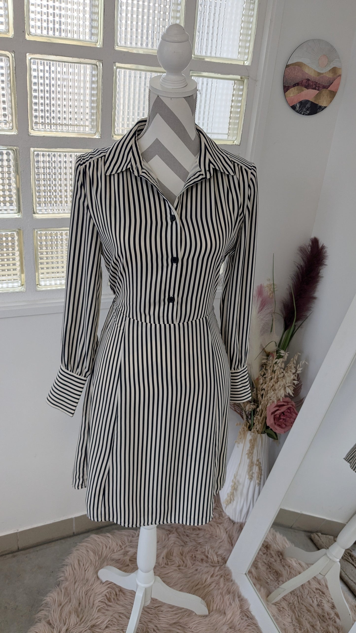 Robe souple rayée - H&M - 36