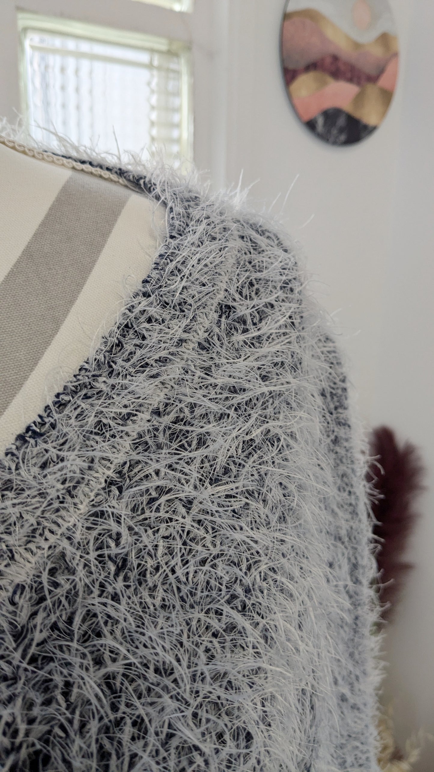 Pull pilou gris blanc - Buisdae - 42/44