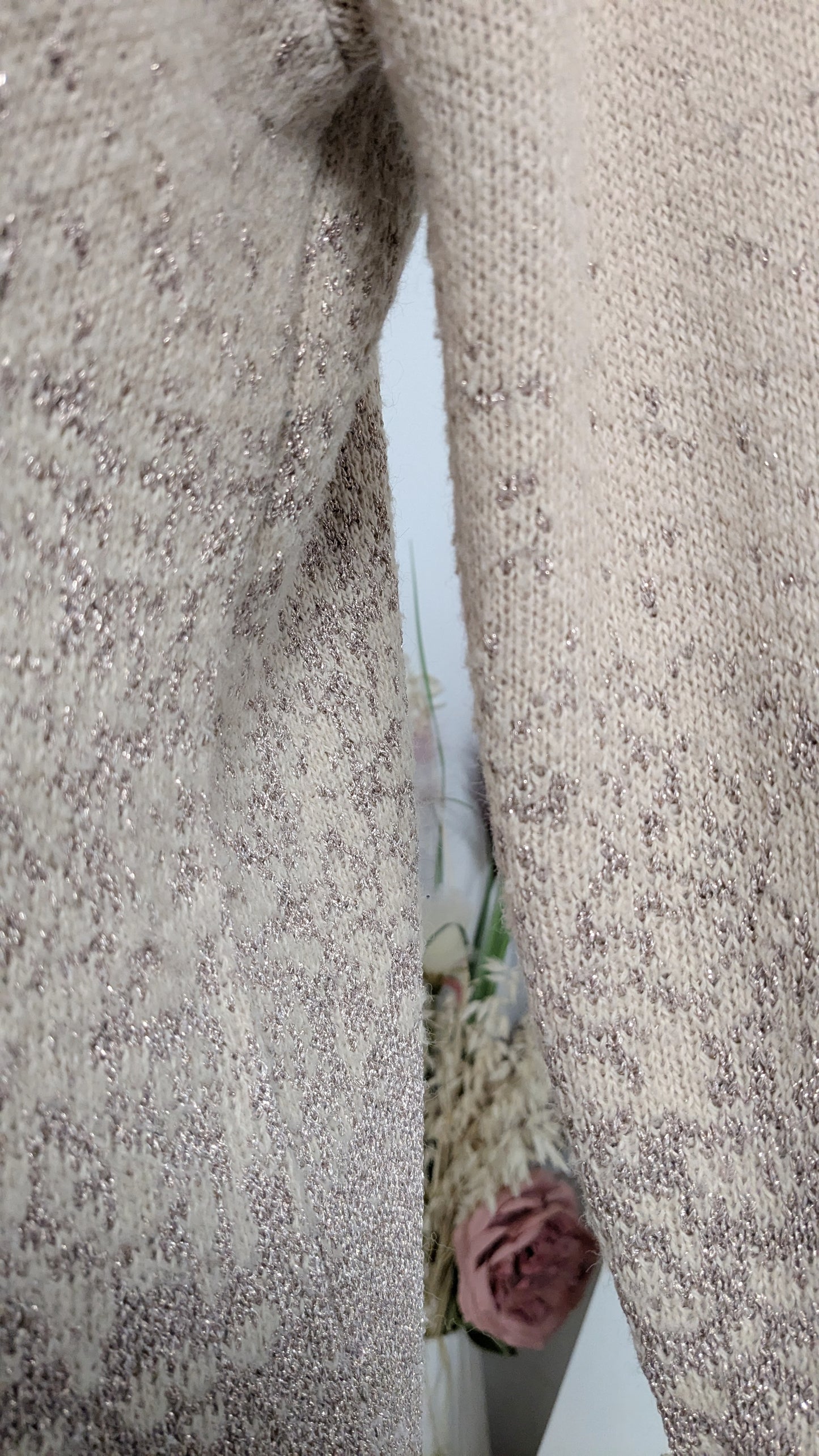 Pull beige rosé irisé - H&M - 36