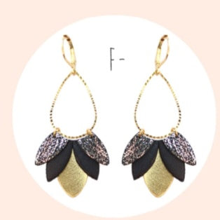 Bijoux Boucles d'oreilles Bonnie réveillon - Création Jeanne et JO -TU