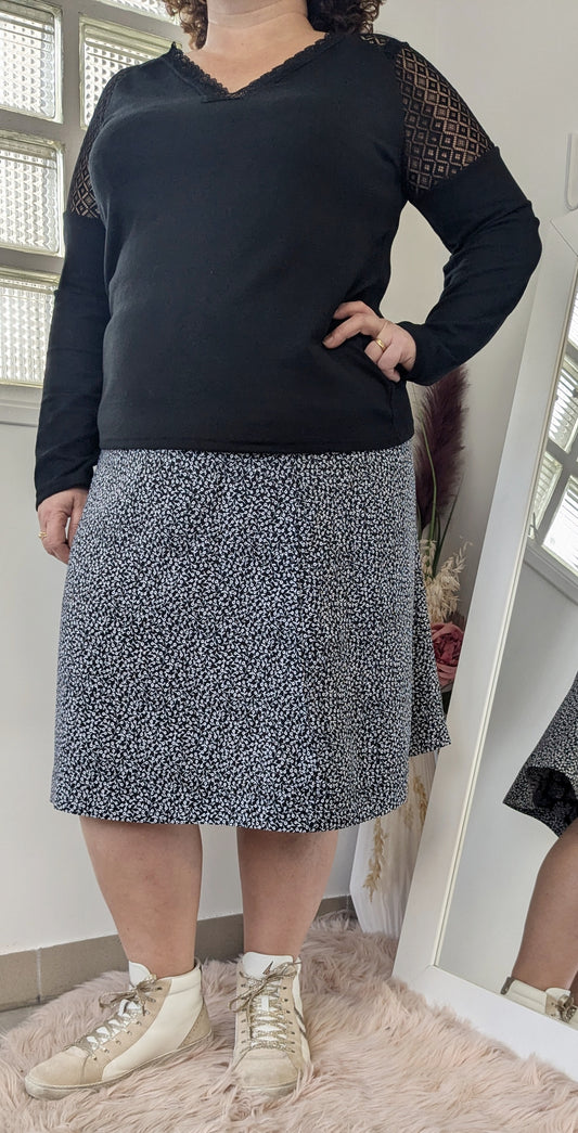 Jupe midi fleurie - Boutique indépendante - 46