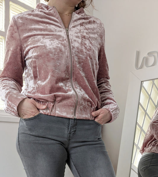 Bomber velours vieux rose - Atmosphère - 38
