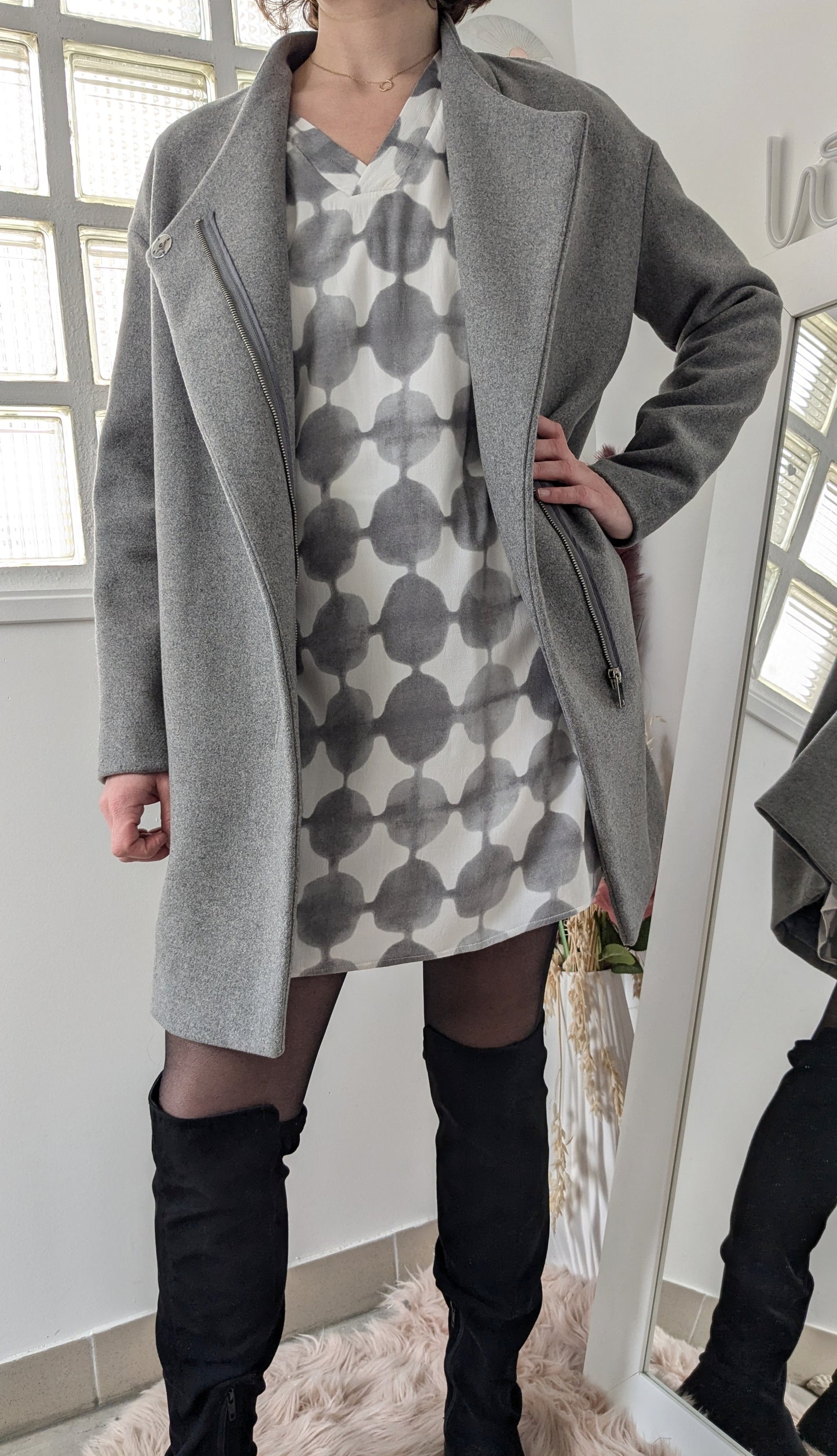 Robe droite graphique - DDP - 38