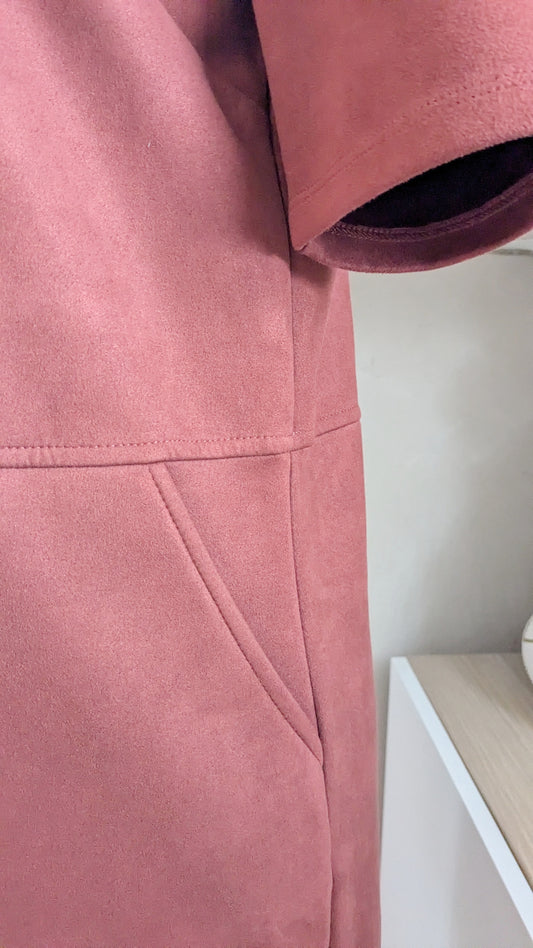 Robe brique suédine - Camaïeu - 38