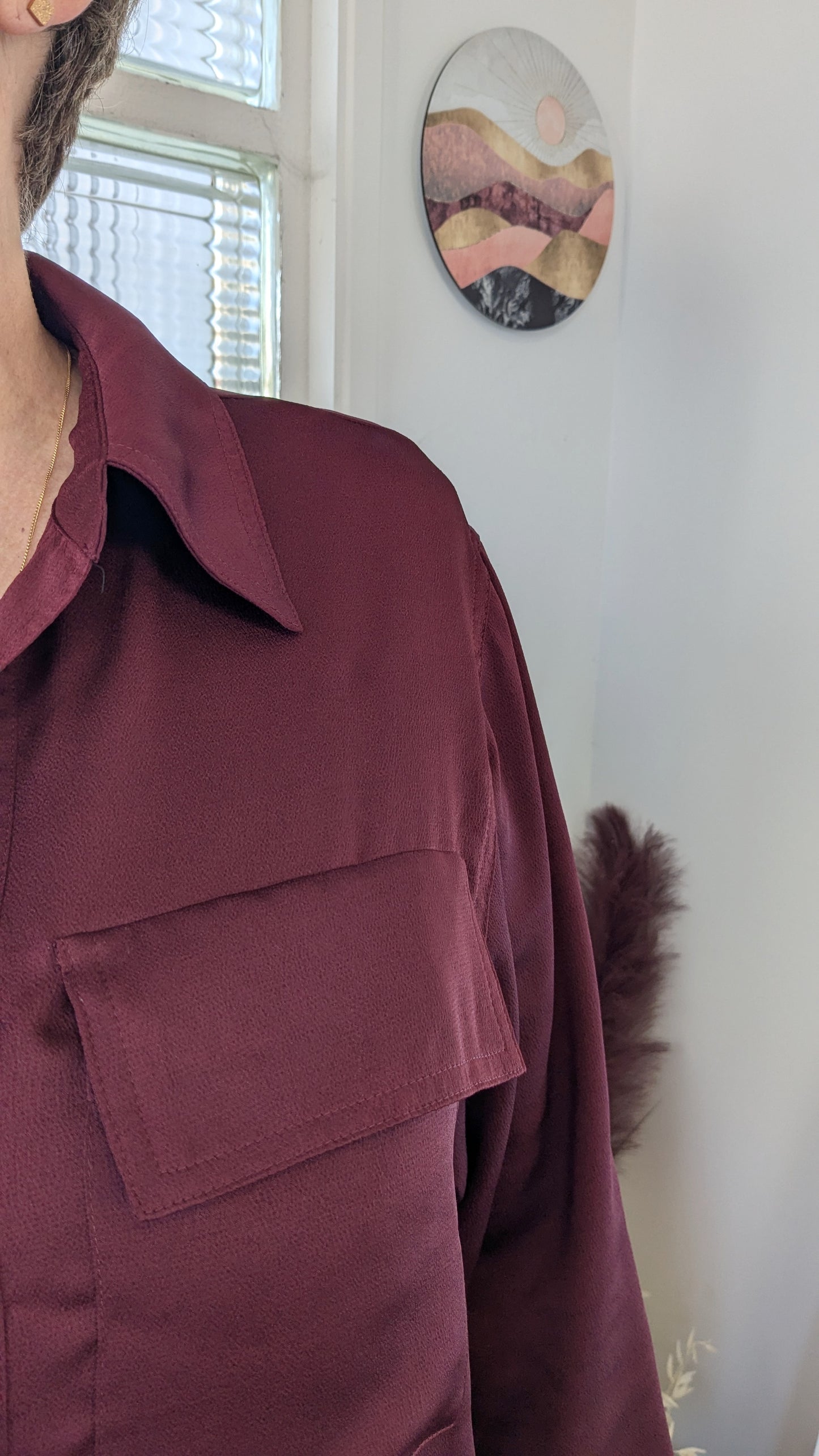 Chemise souple violine - Mango - 42