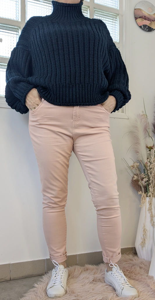 Pantalon slim rose poudré - Pimkie - 42