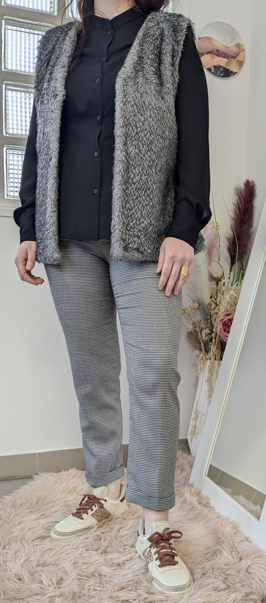 Pantalon vichy - Monoprix - 40