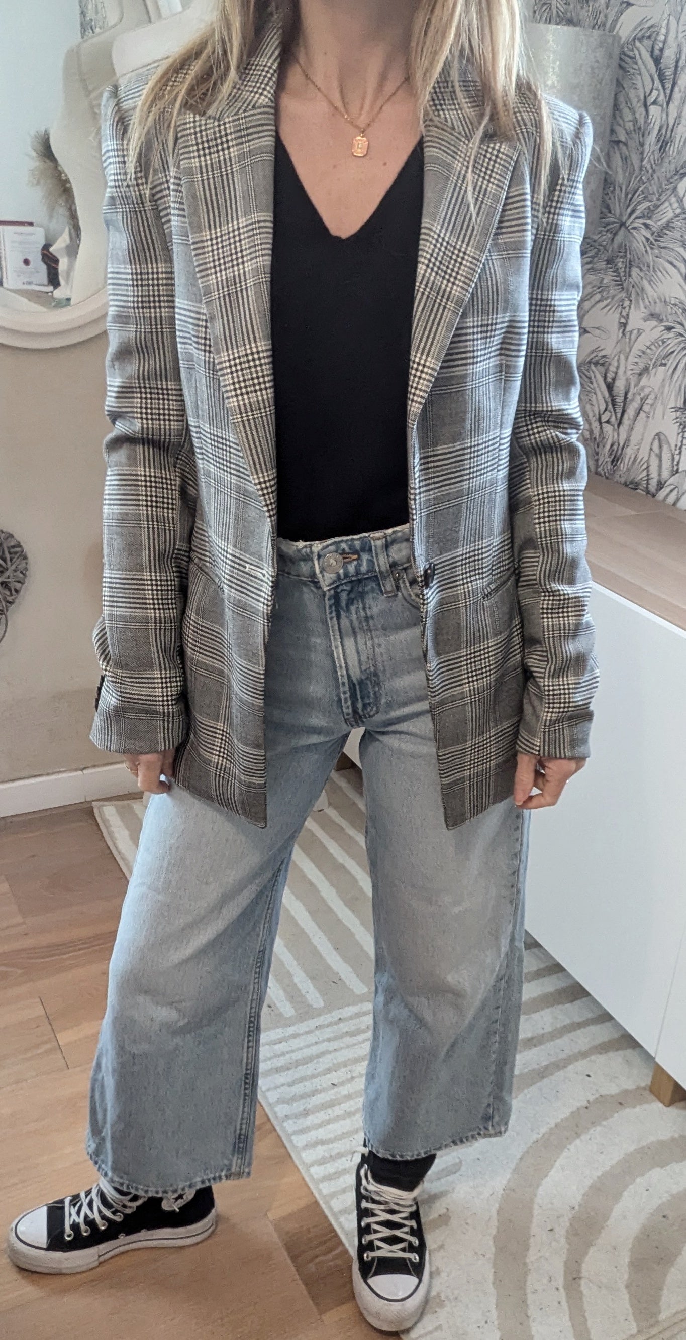 Blazer à carreaux - H&M - 34/36