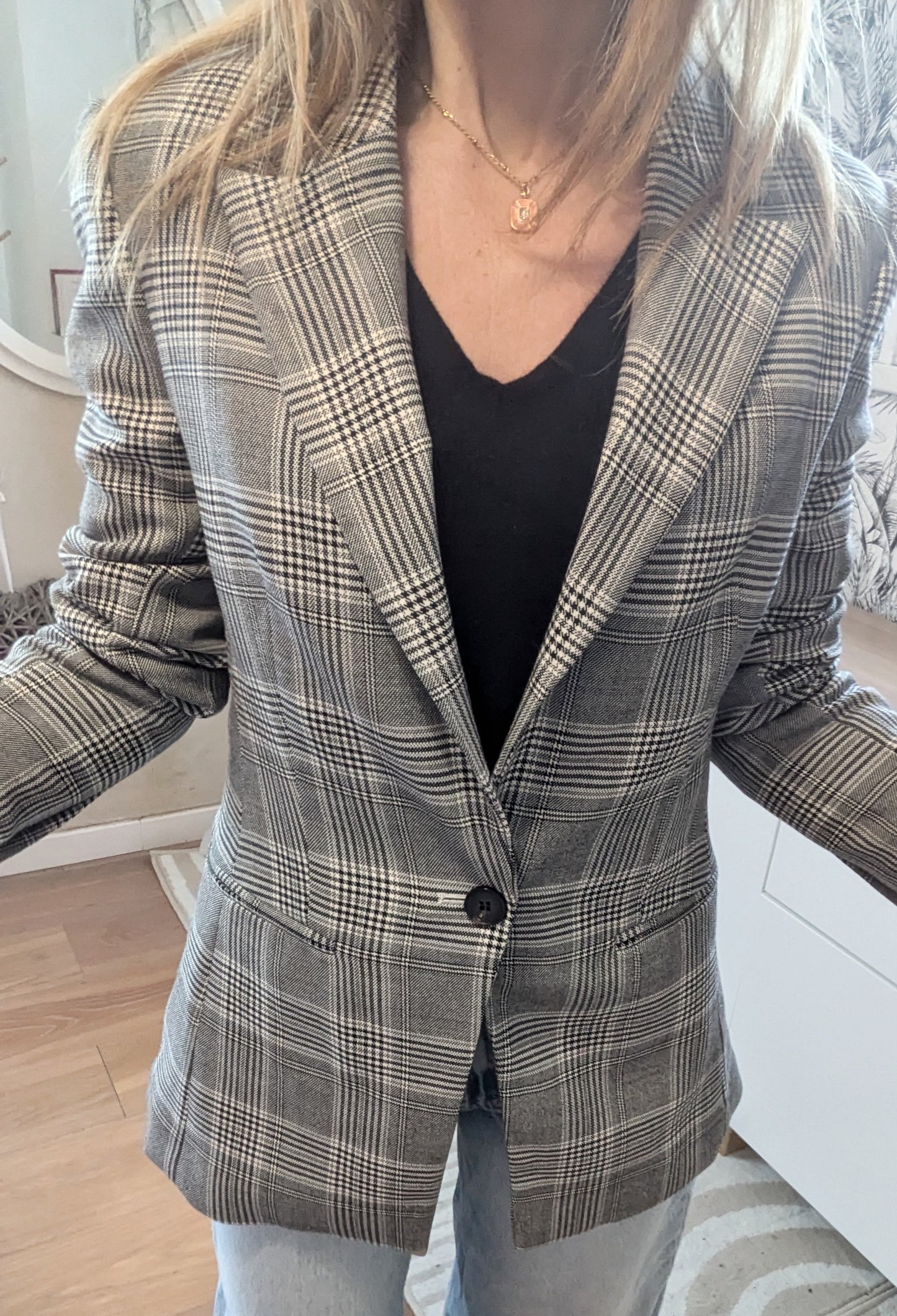Blazer à carreaux - H&M - 34/36