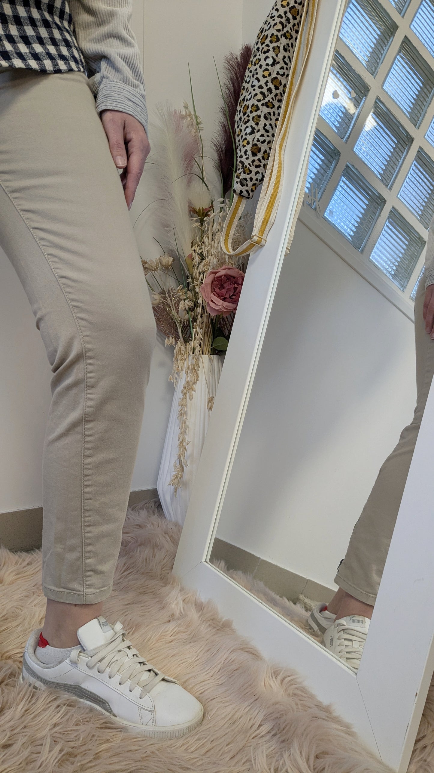 Pantalon slim beige - Camaïeu - 38/40