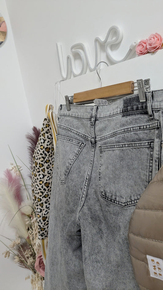 Jeans mom gris - Mango - 40