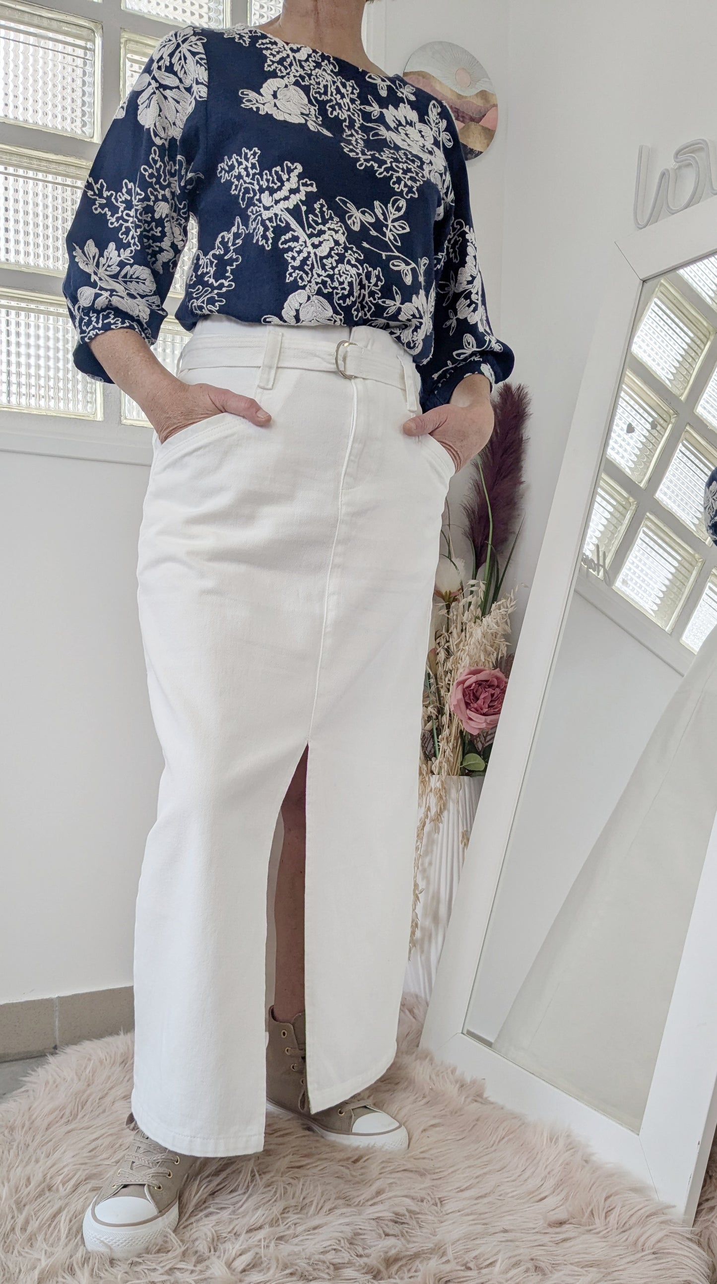 Blouse épaisse brodée - 38