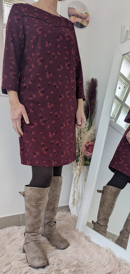 Robe droite fleurie - Camaïeu - 38