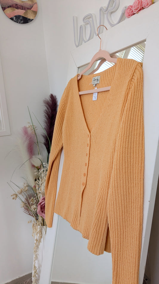 Gilet côtelé orange - Zamba - 36