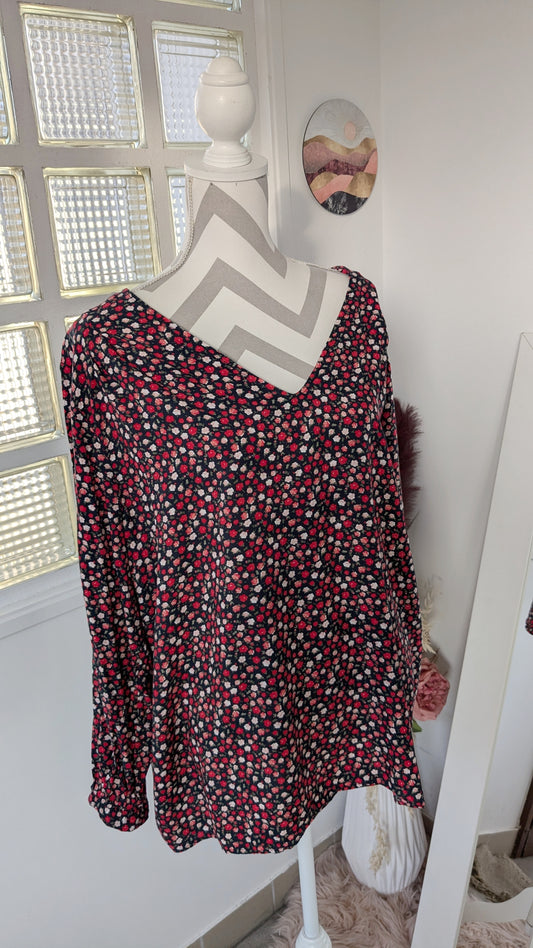 Blouse fleurie colorée - Kiabi - 50