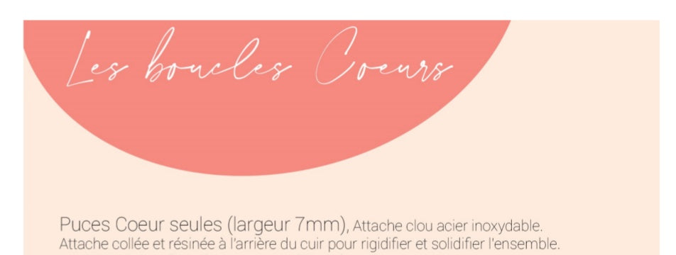 Bijoux Boucles d'oreilles cœur rose nacré - Création Jeanne et JO - TU