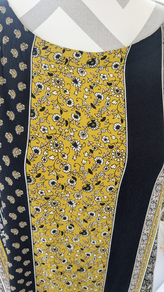 Robe moutarde fleurie - Cache-Cache - 38