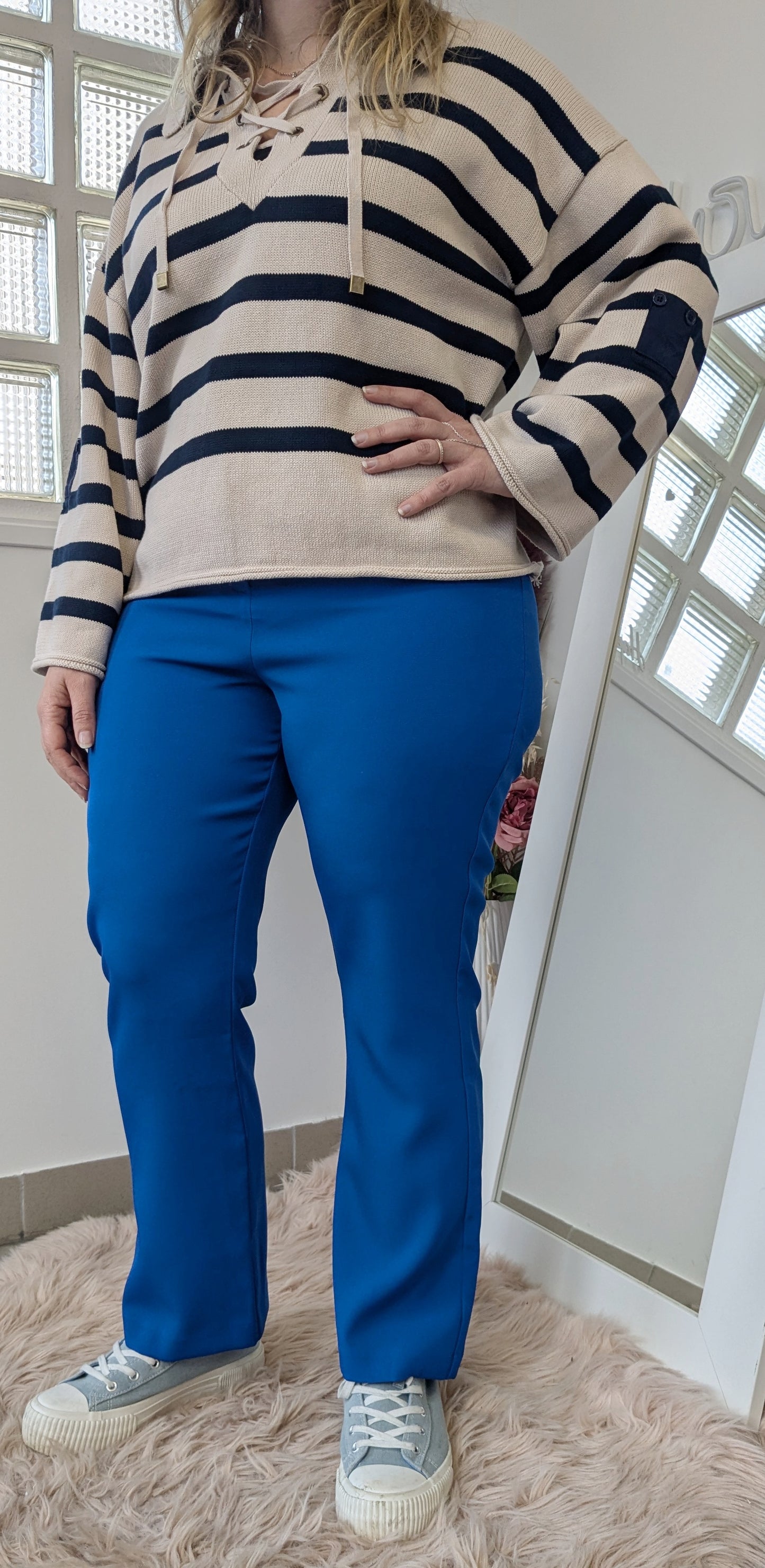 Pantalon bootcut bleu roi - Pimkie - 42/44