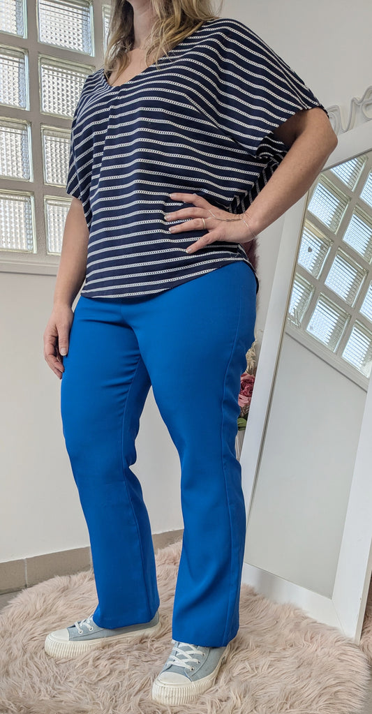 Pantalon bootcut bleu roi - Pimkie - 42/44