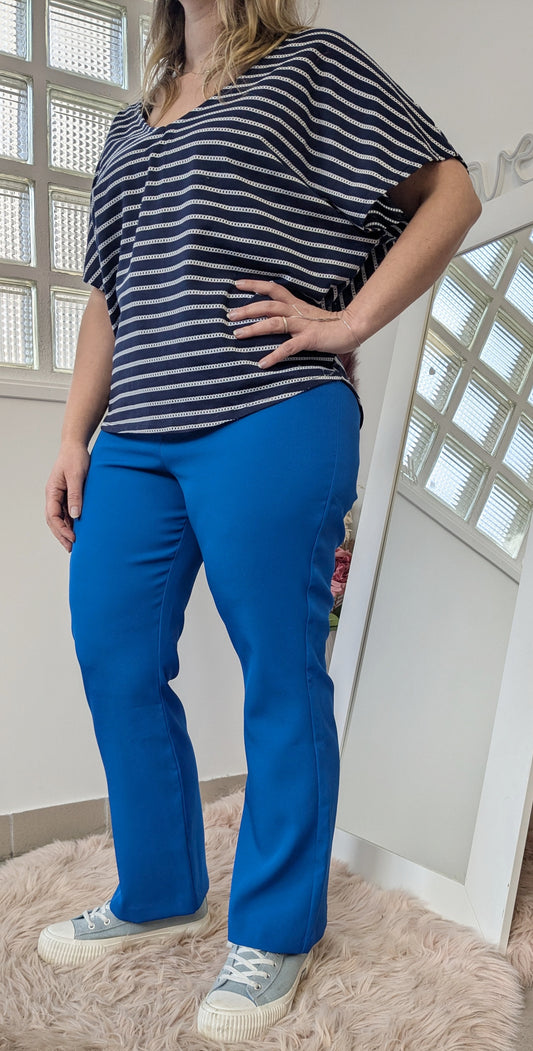 Pantalon bootcut bleu roi - Pimkie - 42/44