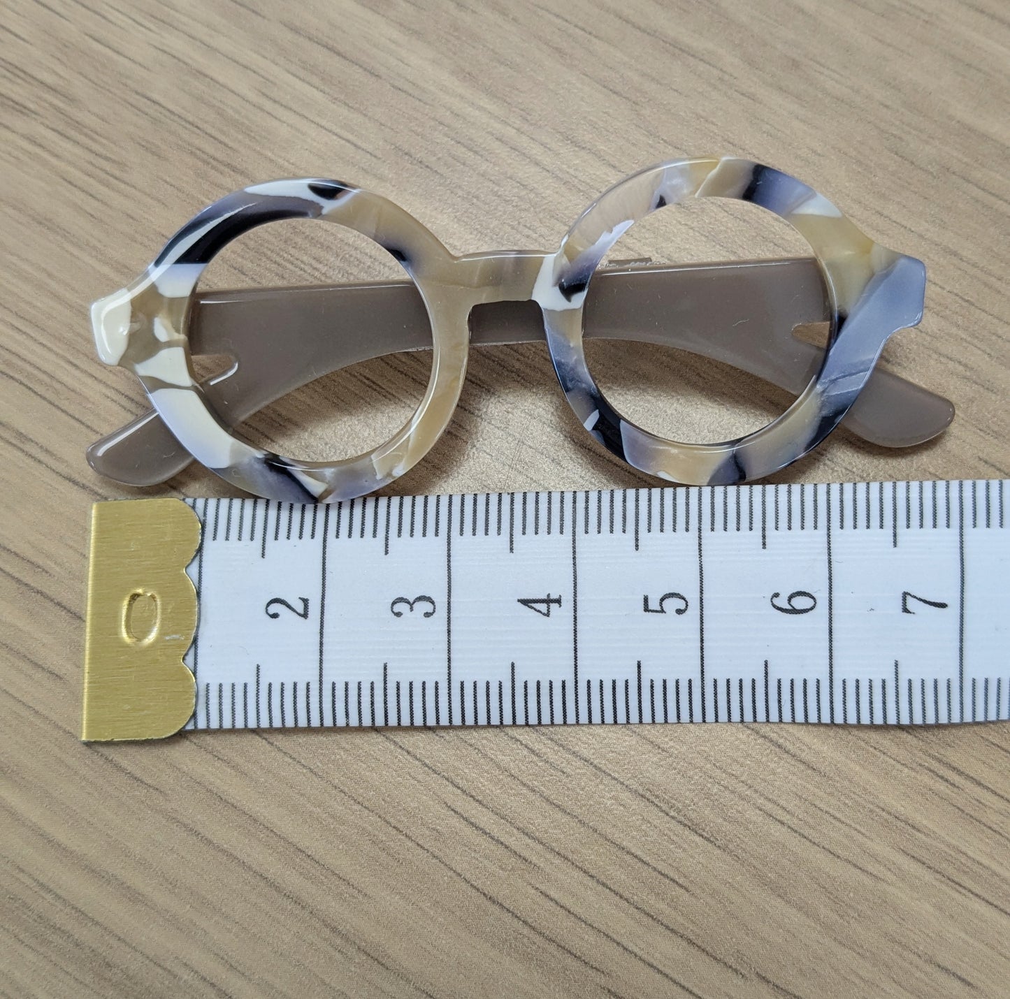 Bijoux Broche lunettes bleu turquoise - Nude Collection - TU