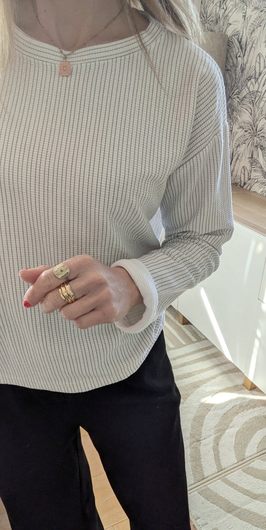 Pull sweat graphique - Zara - 32/34