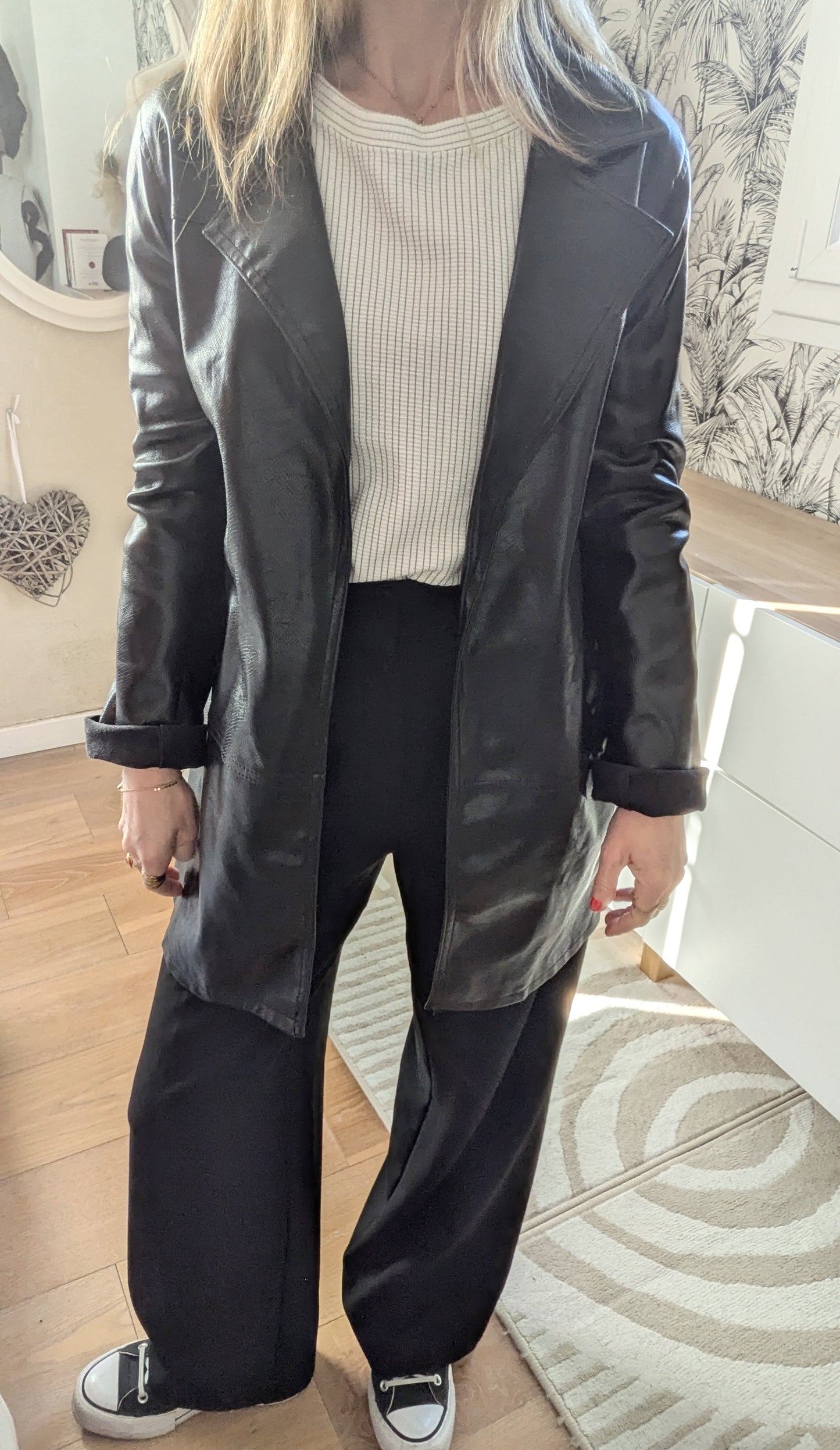 Trench simili croco - Stradivarius - 34